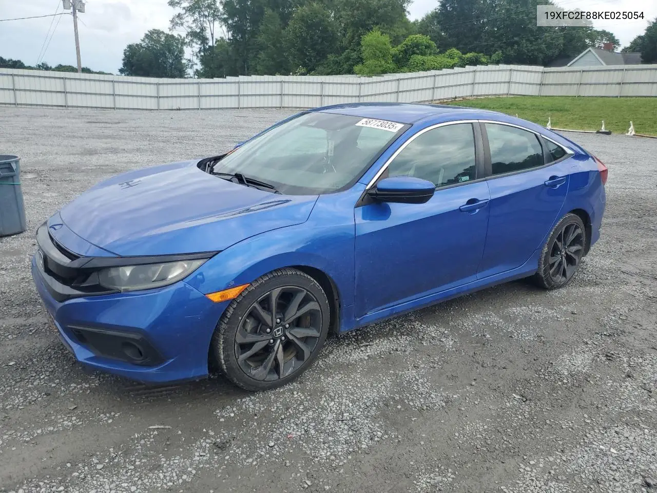 2019 Honda Civic Sport VIN: 19XFC2F88KE025054 Lot: 58773035