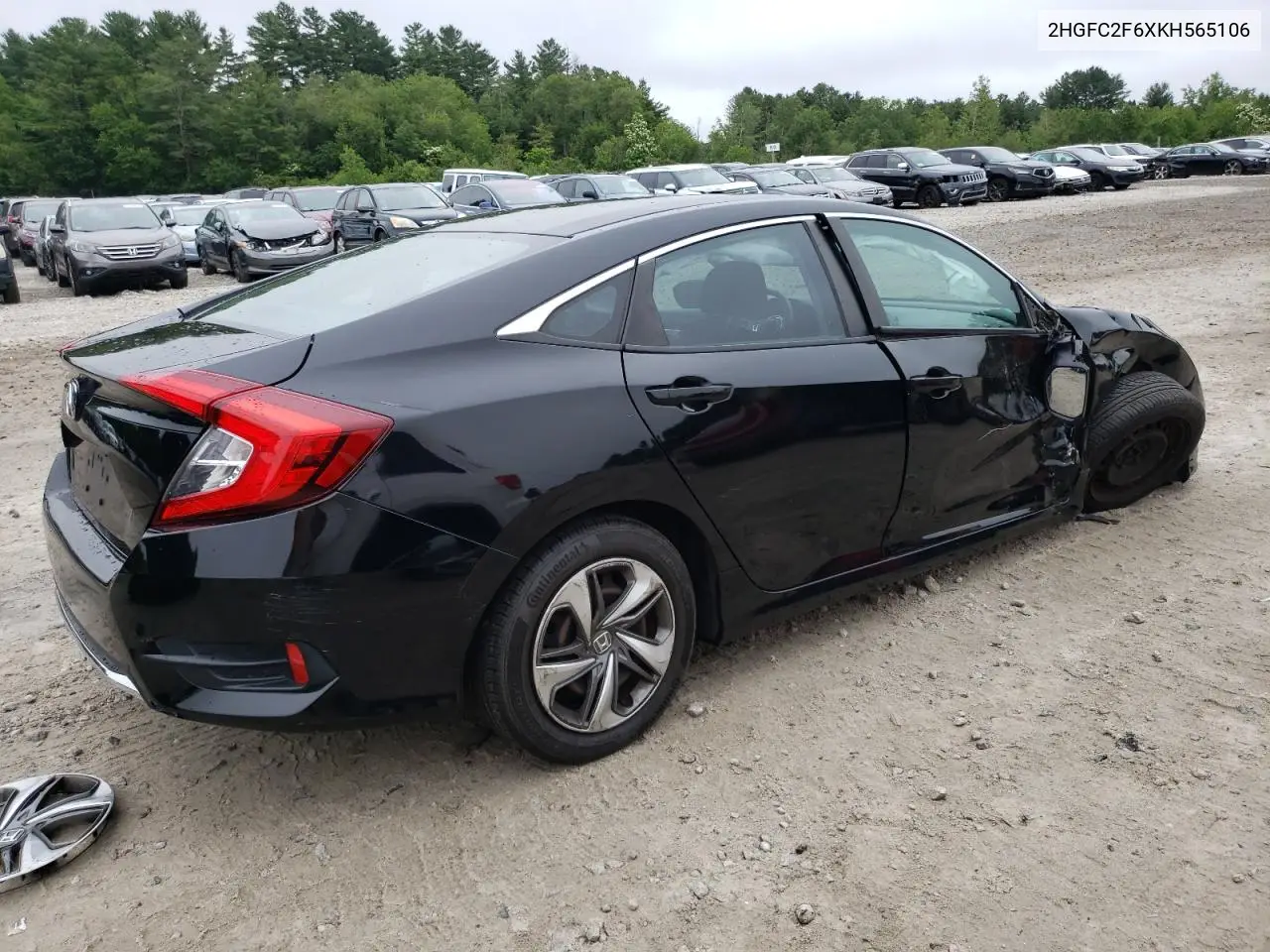 2019 Honda Civic Lx VIN: 2HGFC2F6XKH565106 Lot: 61537835