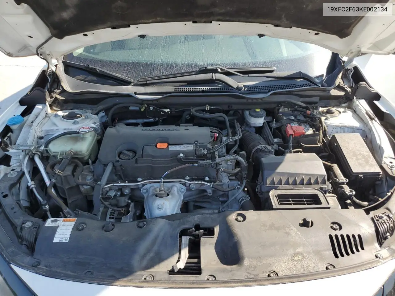 2019 Honda Civic Lx VIN: 19XFC2F63KE002134 Lot: 62021485