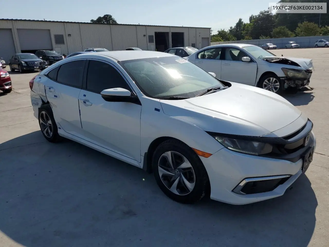 2019 Honda Civic Lx VIN: 19XFC2F63KE002134 Lot: 62021485
