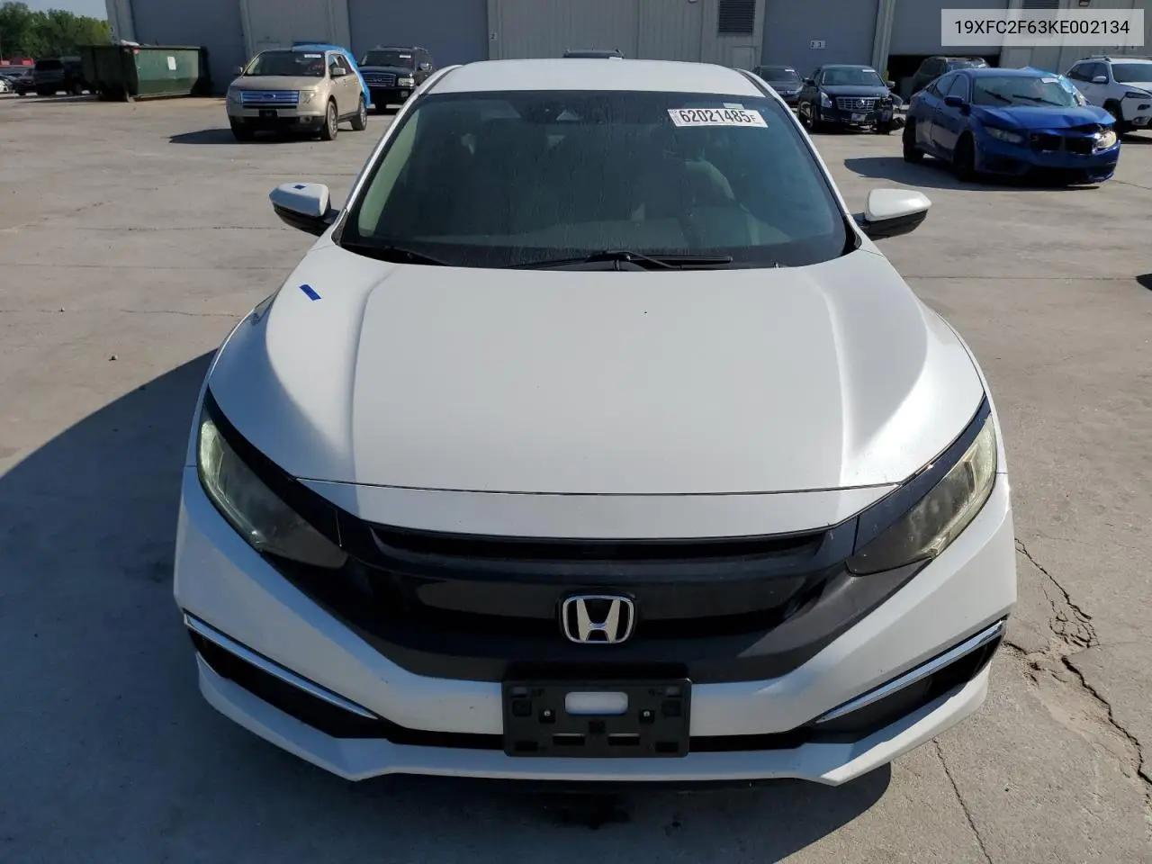 2019 Honda Civic Lx VIN: 19XFC2F63KE002134 Lot: 62021485