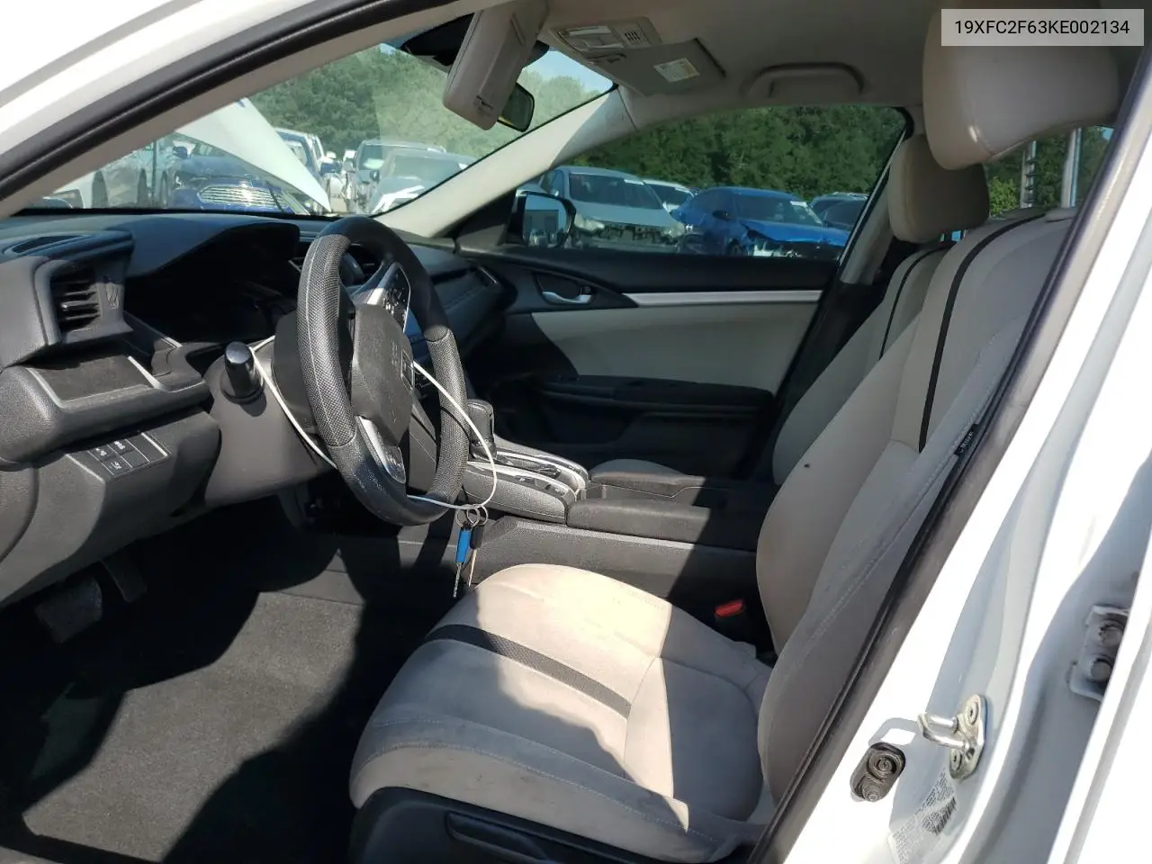 2019 Honda Civic Lx VIN: 19XFC2F63KE002134 Lot: 62021485