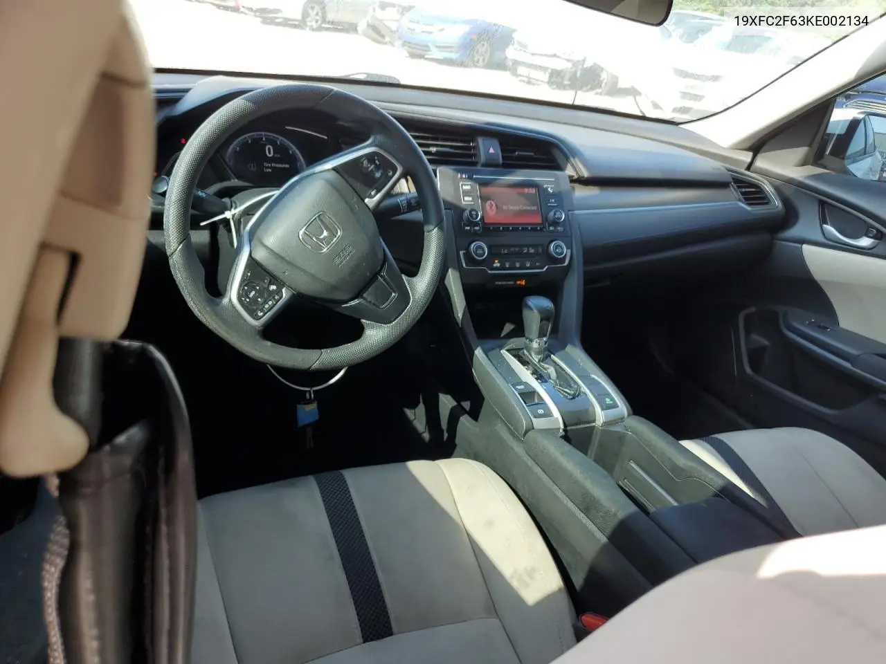 2019 Honda Civic Lx VIN: 19XFC2F63KE002134 Lot: 62021485