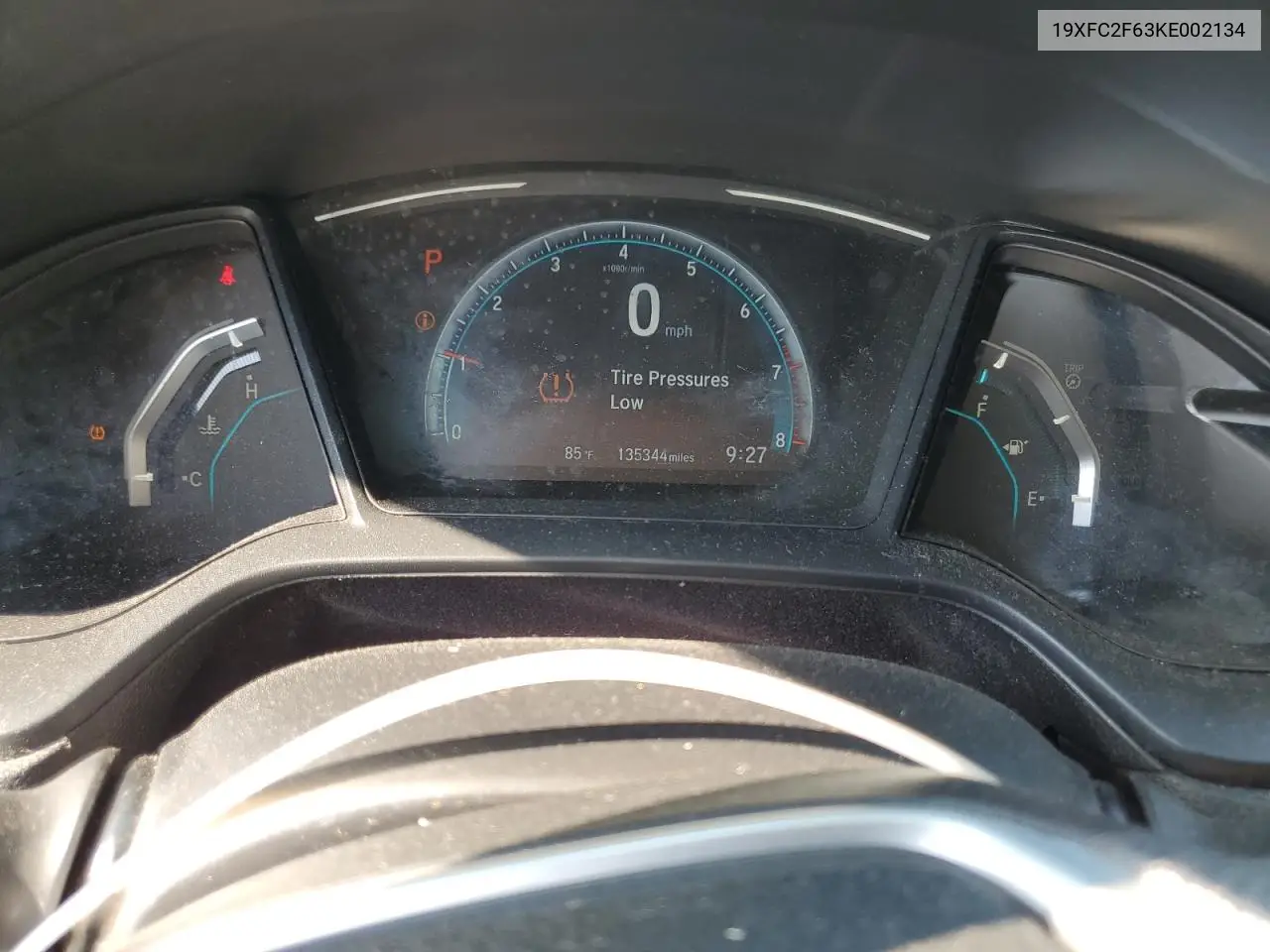 2019 Honda Civic Lx VIN: 19XFC2F63KE002134 Lot: 62021485