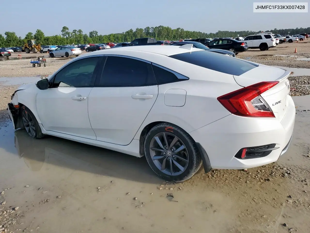 2019 Honda Civic Ex VIN: JHMFC1F33KX007428 Lot: 62124695