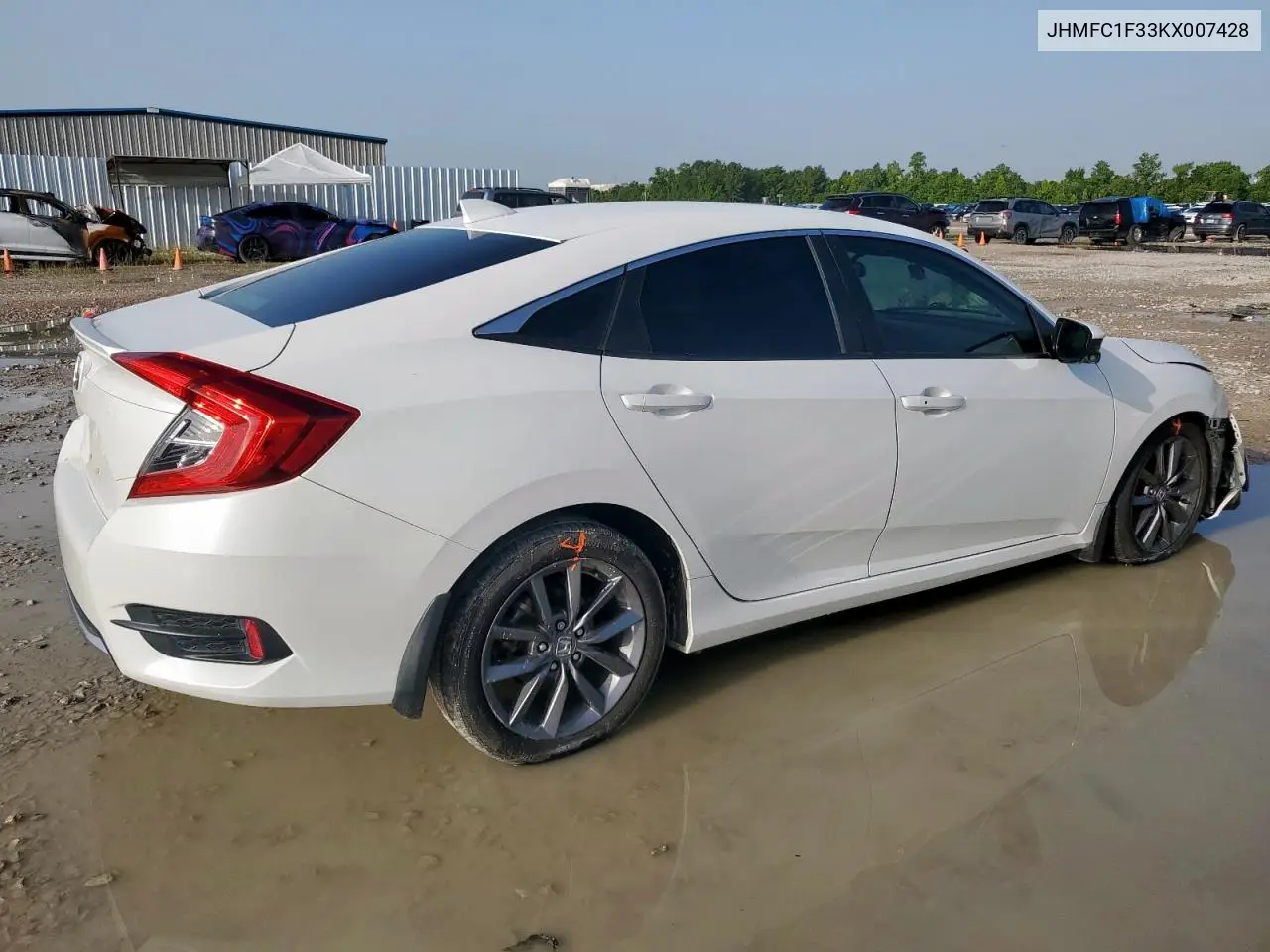 2019 Honda Civic Ex VIN: JHMFC1F33KX007428 Lot: 62124695