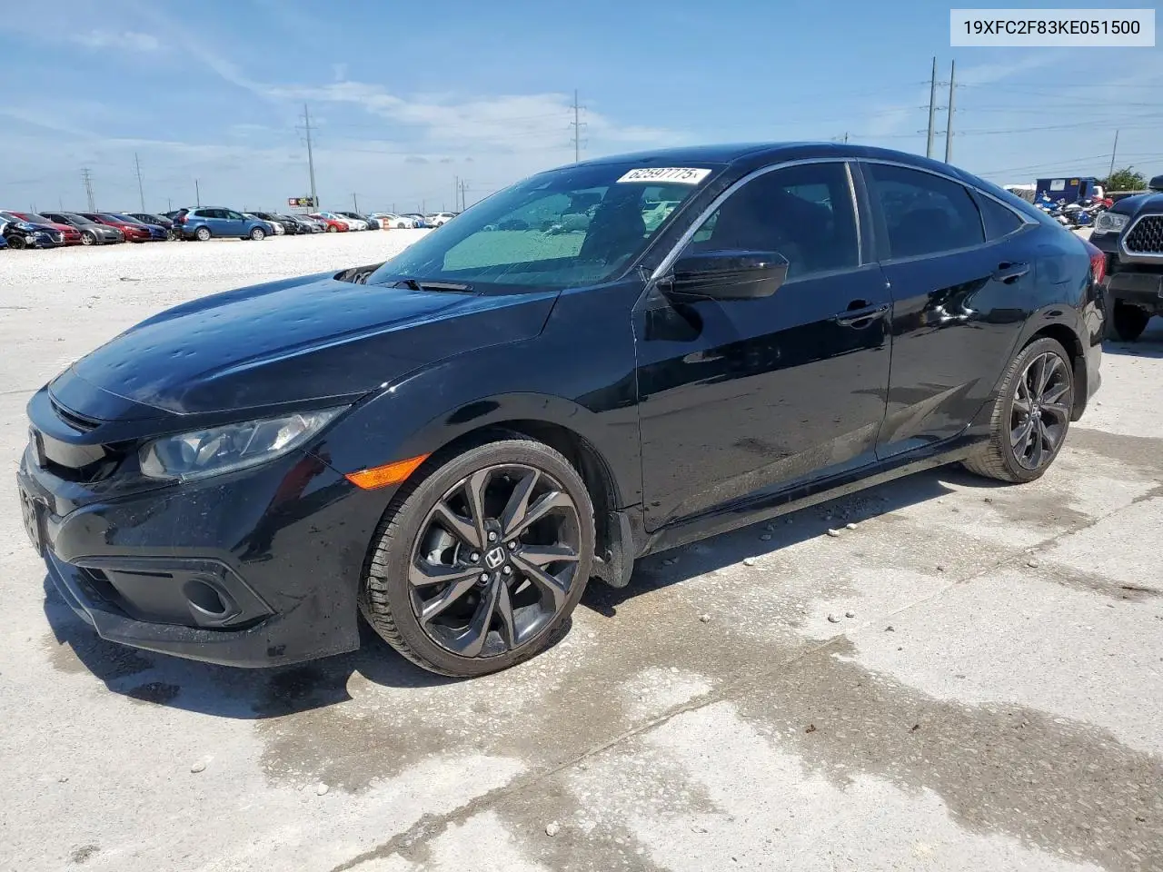 2019 Honda Civic Sport VIN: 19XFC2F83KE051500 Lot: 62597775