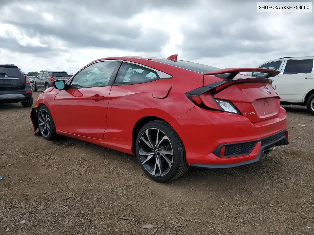 2019 Honda Civic Si VIN: 2HGFC3A5XKH753600 Lot: 62839575