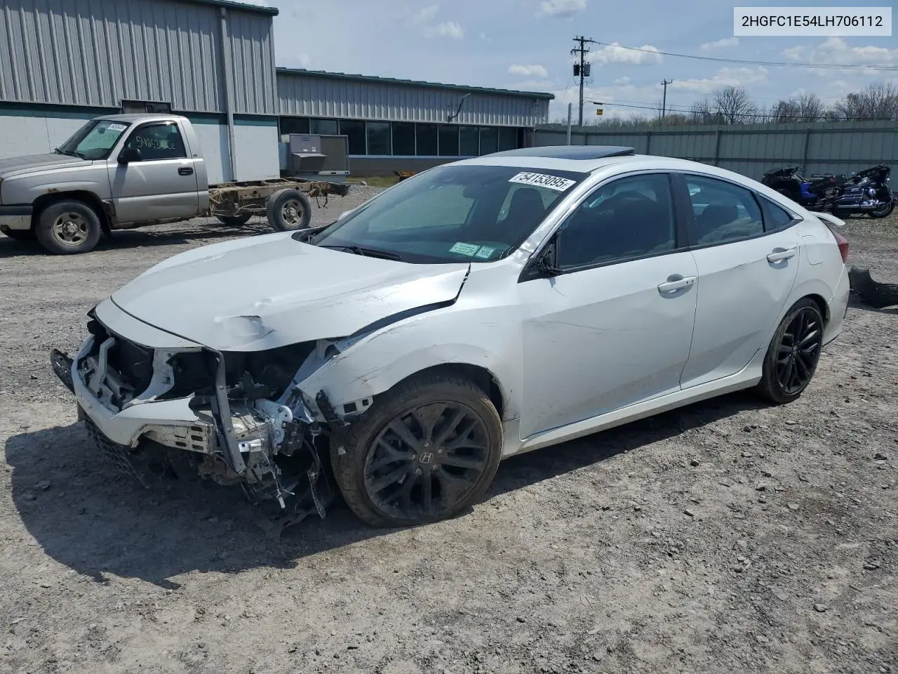 2020 Honda Civic Si VIN: 2HGFC1E54LH706112 Lot: 54153095