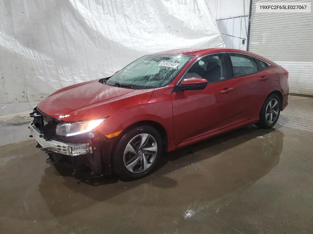 2020 Honda Civic Lx VIN: 19XFC2F65LE027067 Lot: 55935825