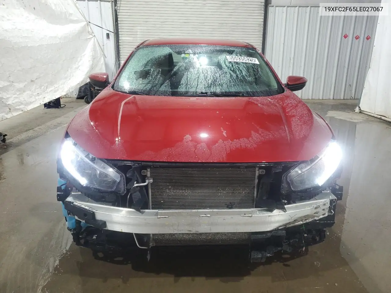 2020 Honda Civic Lx VIN: 19XFC2F65LE027067 Lot: 55935825