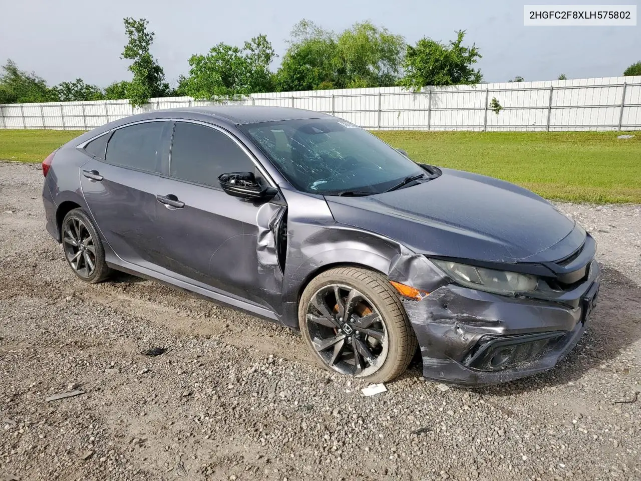 2020 Honda Civic Sport VIN: 2HGFC2F8XLH575802 Lot: 56420165