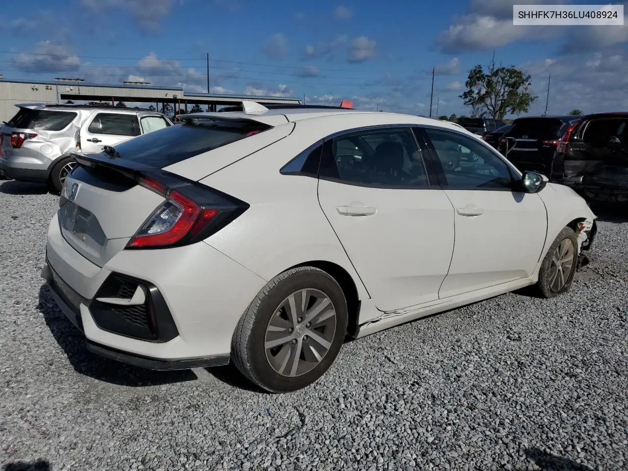 2020 Honda Civic Lx VIN: SHHFK7H36LU408924 Lot: 56741635