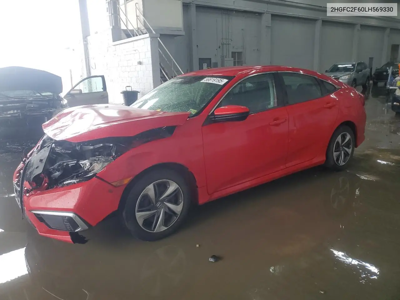 2020 Honda Civic Lx VIN: 2HGFC2F60LH569330 Lot: 56819195