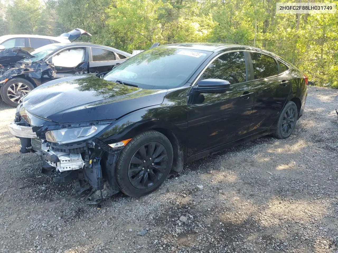 2020 Honda Civic Sport VIN: 2HGFC2F88LH031749 Lot: 62171425