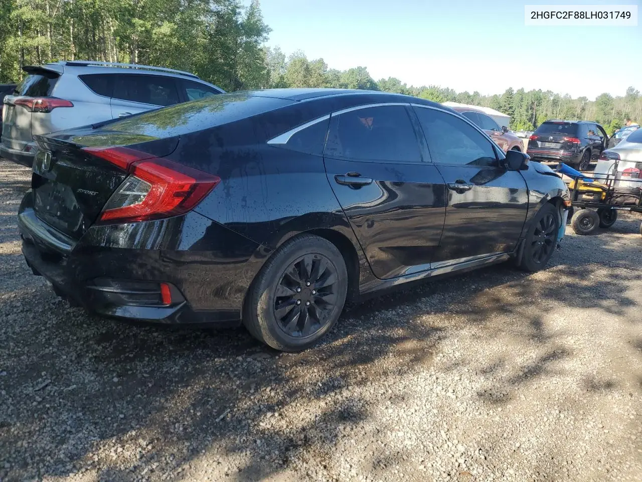 2020 Honda Civic Sport VIN: 2HGFC2F88LH031749 Lot: 62171425