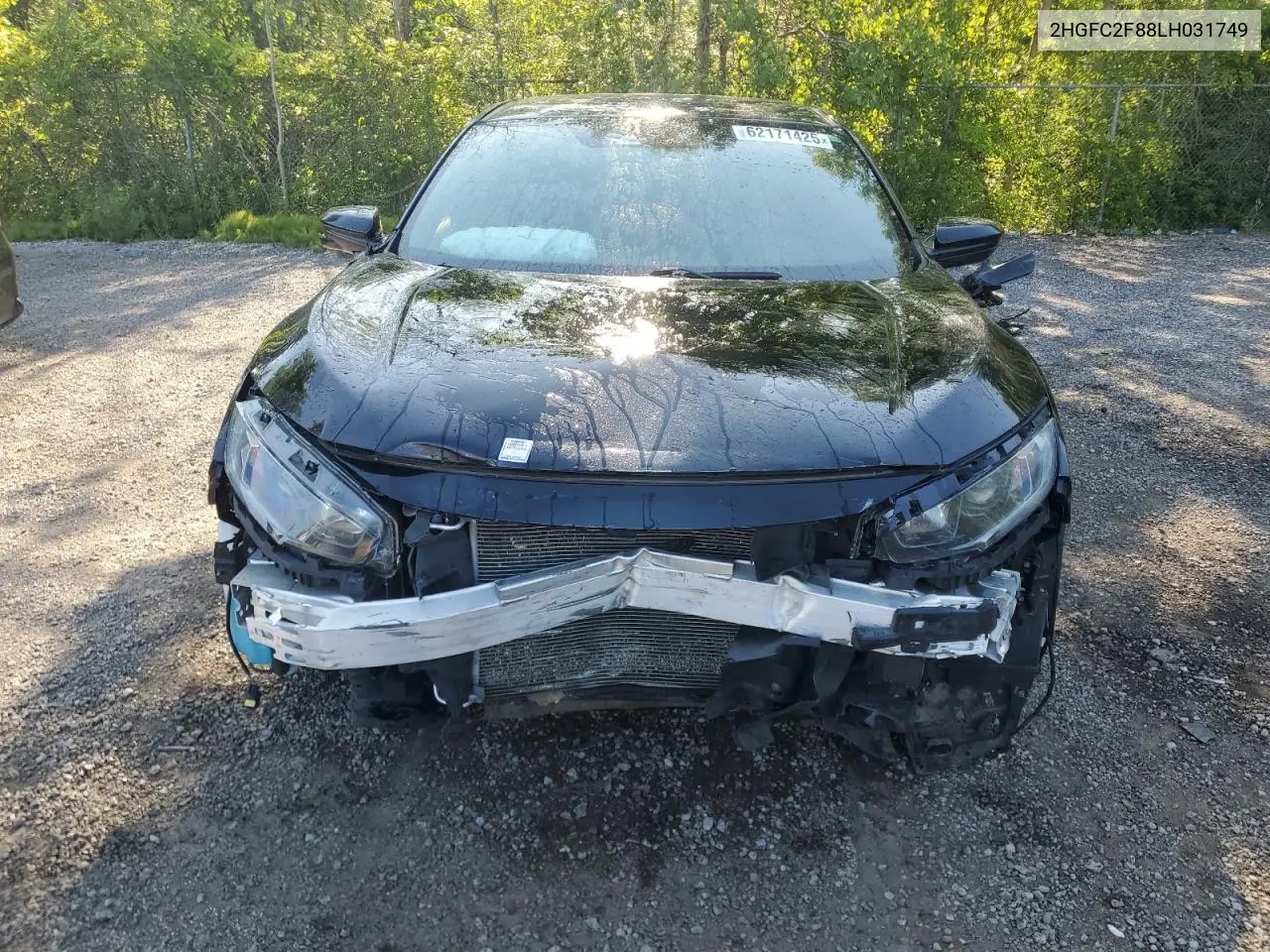 2020 Honda Civic Sport VIN: 2HGFC2F88LH031749 Lot: 62171425