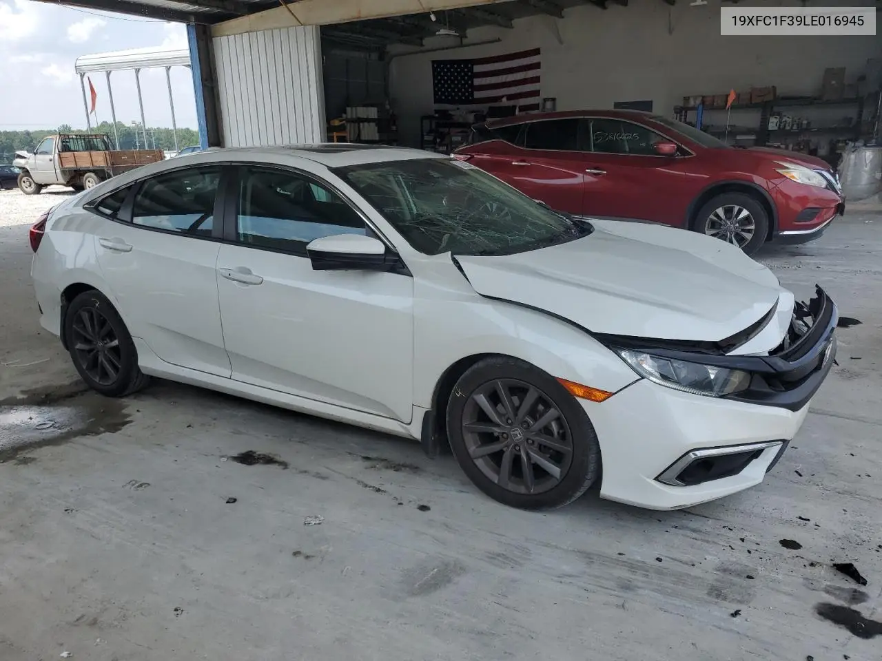 2020 Honda Civic Ex VIN: 19XFC1F39LE016945 Lot: 62293345