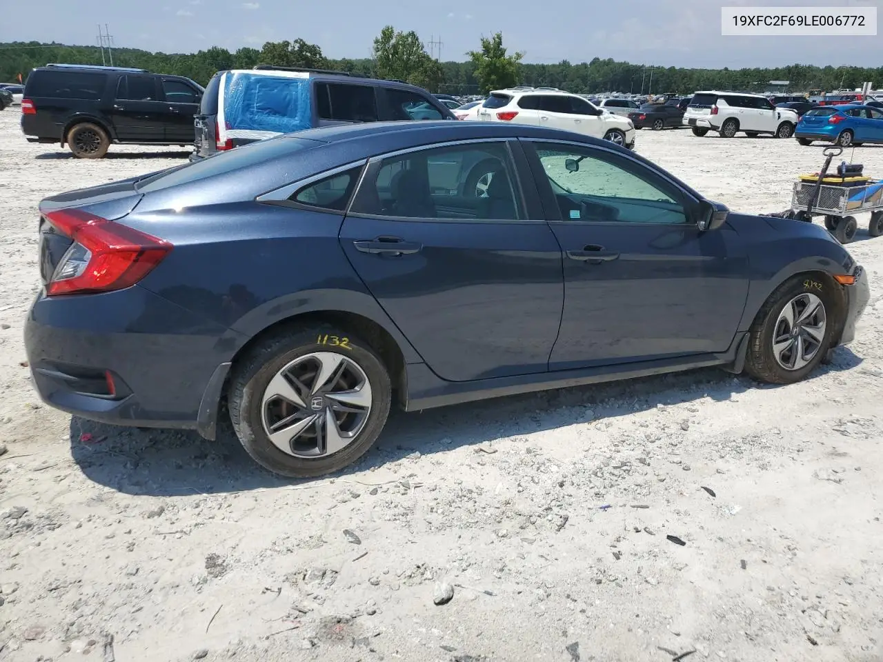2020 Honda Civic Lx VIN: 19XFC2F69LE006772 Lot: 62630805