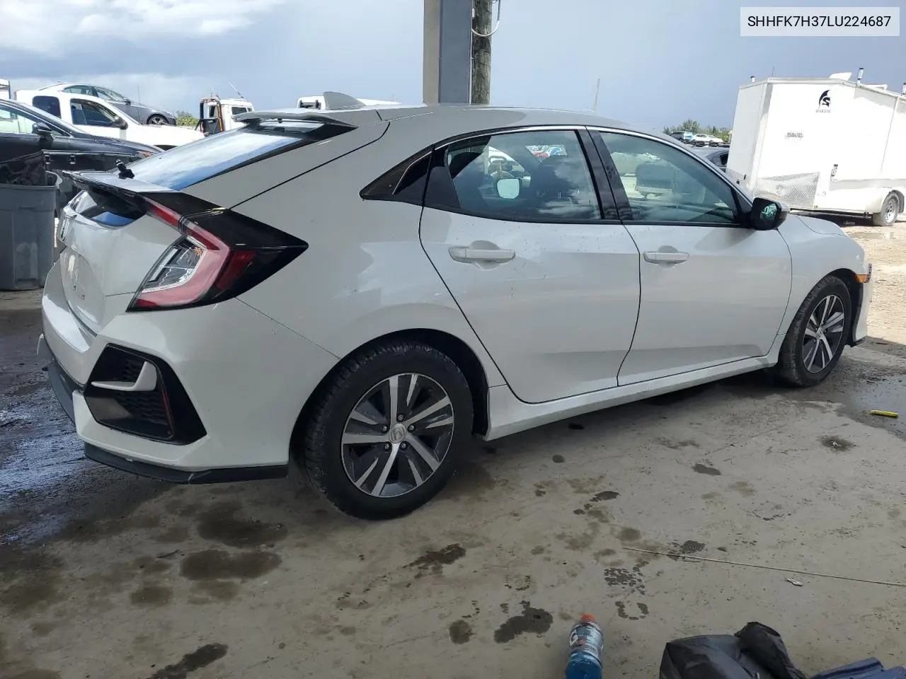 2020 Honda Civic Lx VIN: SHHFK7H37LU224687 Lot: 62820425