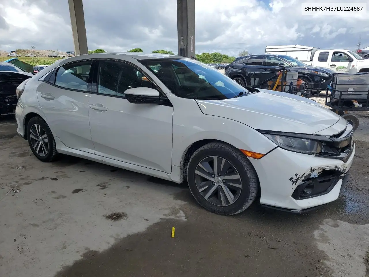 2020 Honda Civic Lx VIN: SHHFK7H37LU224687 Lot: 62820425