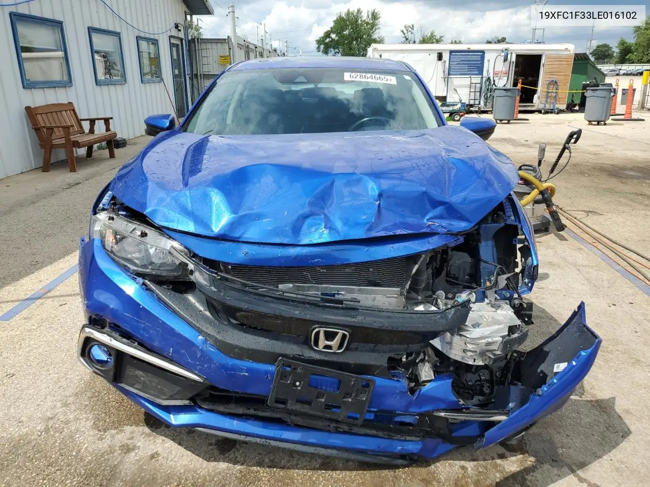 2020 Honda Civic Ex VIN: 19XFC1F33LE016102 Lot: 62864665