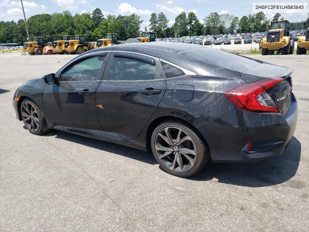 2020 Honda Civic Sport VIN: 2HGFC2F81LH583643 Lot: 62869555