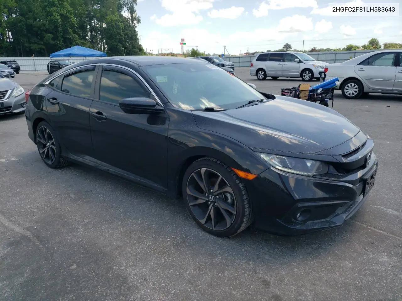 2020 Honda Civic Sport VIN: 2HGFC2F81LH583643 Lot: 62869555