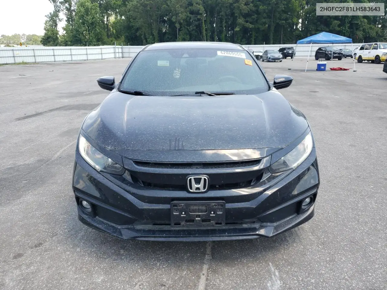 2020 Honda Civic Sport VIN: 2HGFC2F81LH583643 Lot: 62869555