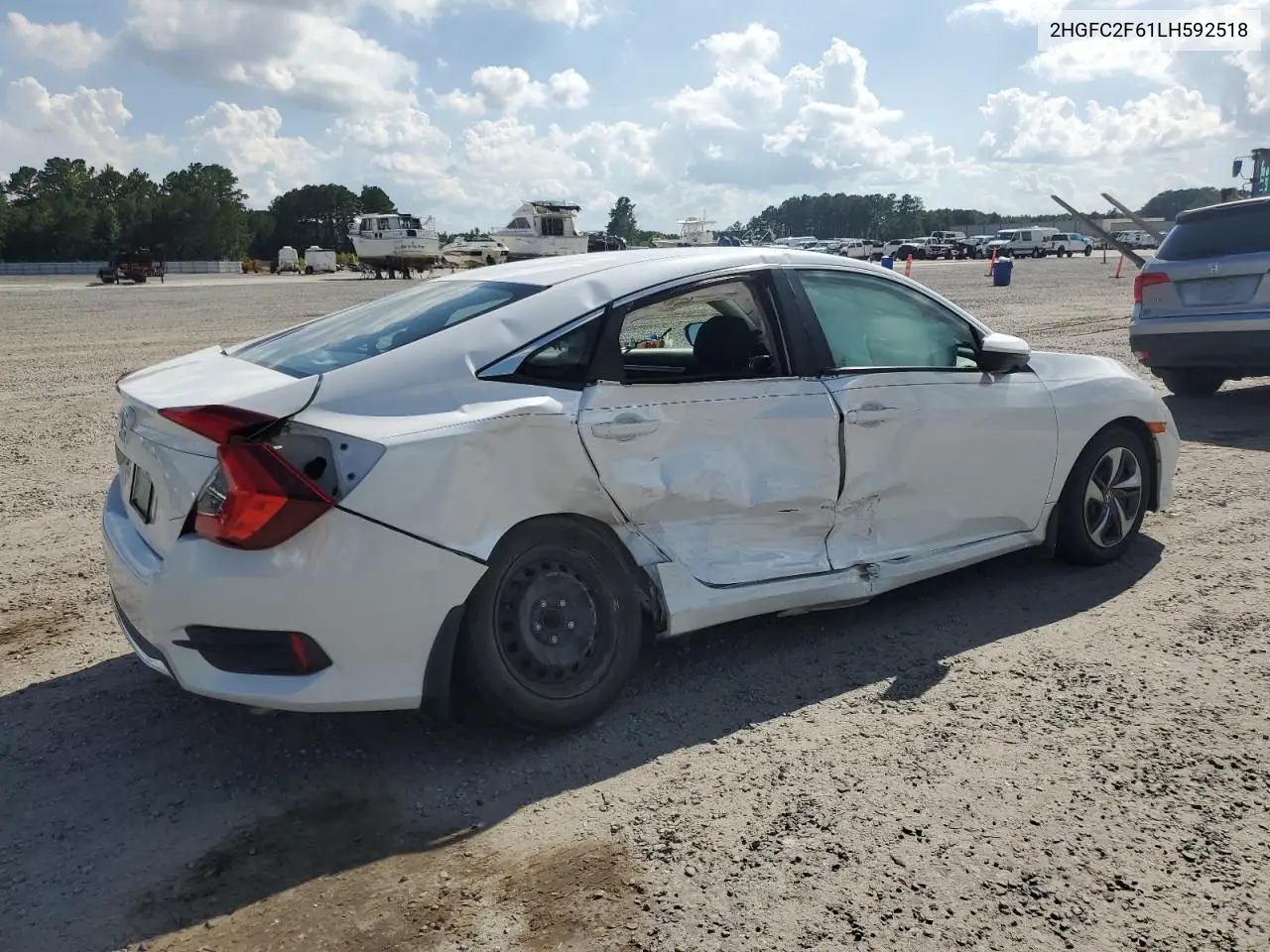 2020 Honda Civic Lx VIN: 2HGFC2F61LH592518 Lot: 63137615