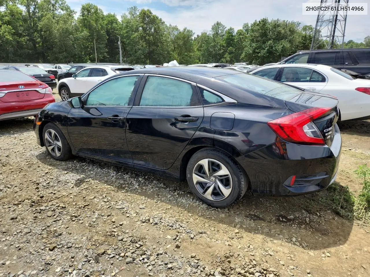 2020 Honda Civic Lx VIN: 2HGFC2F61LH514966 Lot: 65466475