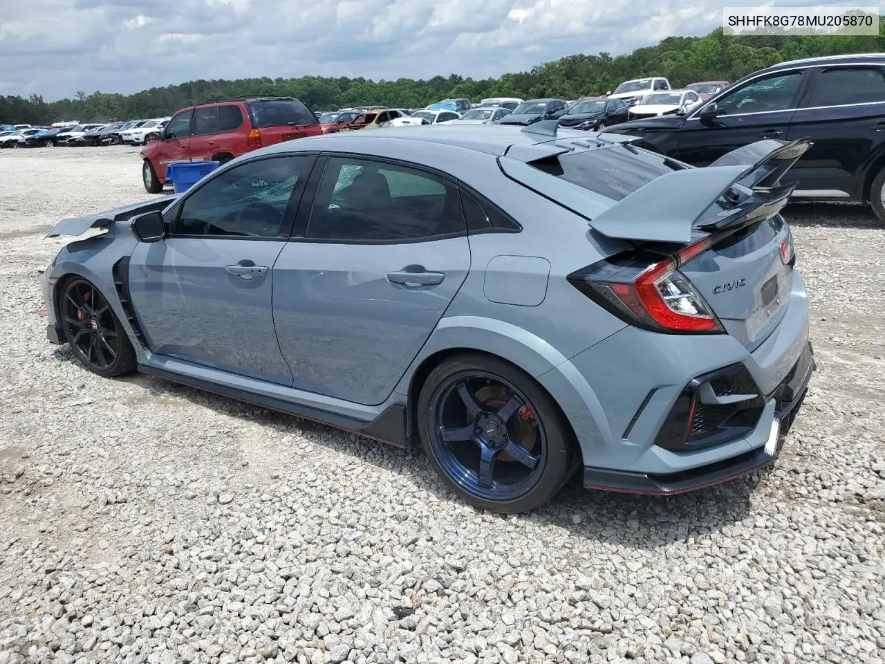 2021 Honda Civic Type-R Touring VIN: SHHFK8G78MU205870 Lot: 56360945