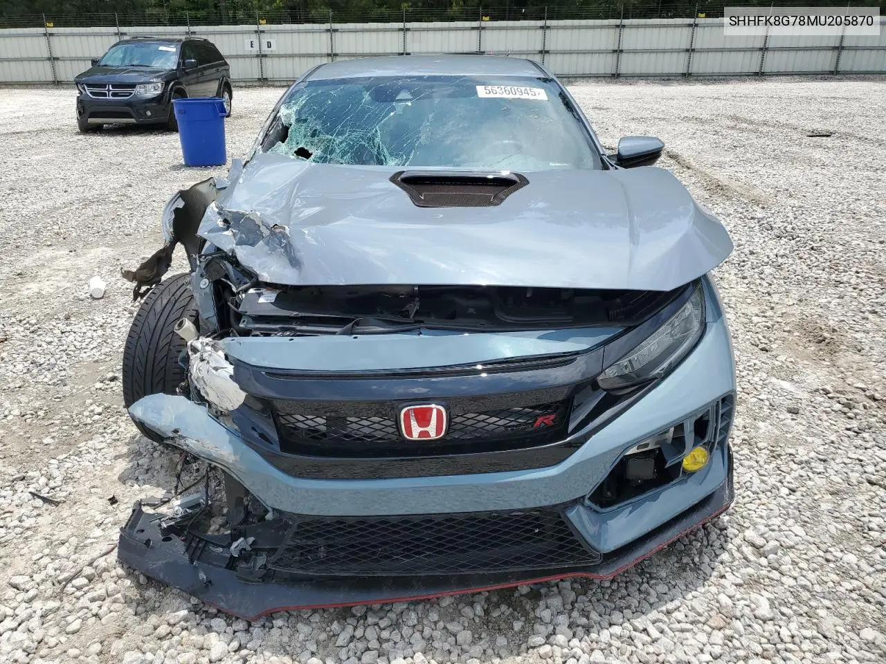 2021 Honda Civic Type-R Touring VIN: SHHFK8G78MU205870 Lot: 56360945