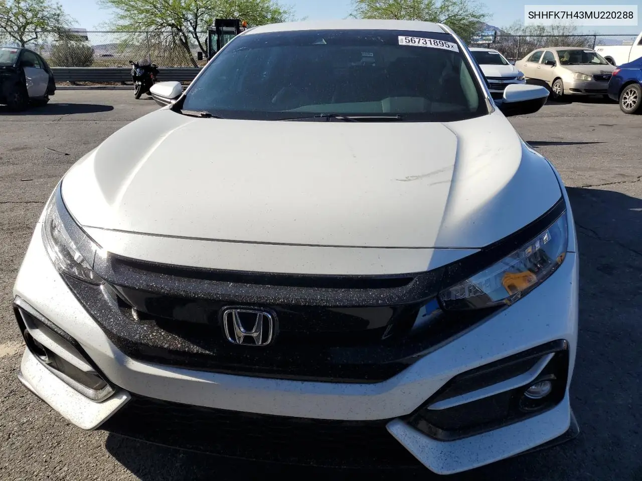 2021 Honda Civic Sport VIN: SHHFK7H43MU220288 Lot: 56731895