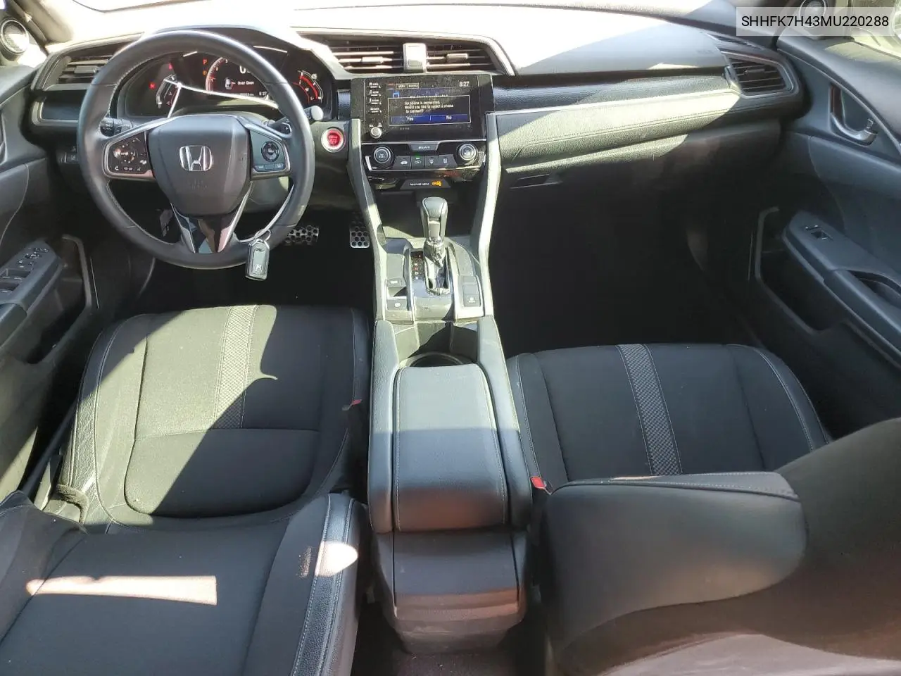 2021 Honda Civic Sport VIN: SHHFK7H43MU220288 Lot: 56731895