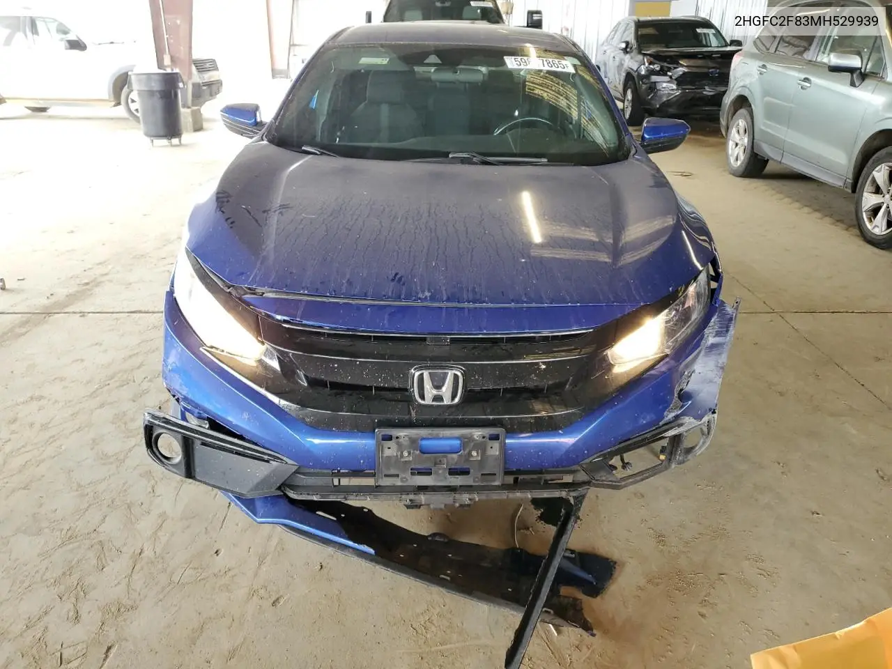 2021 Honda Civic Sport VIN: 2HGFC2F83MH529939 Lot: 59817865