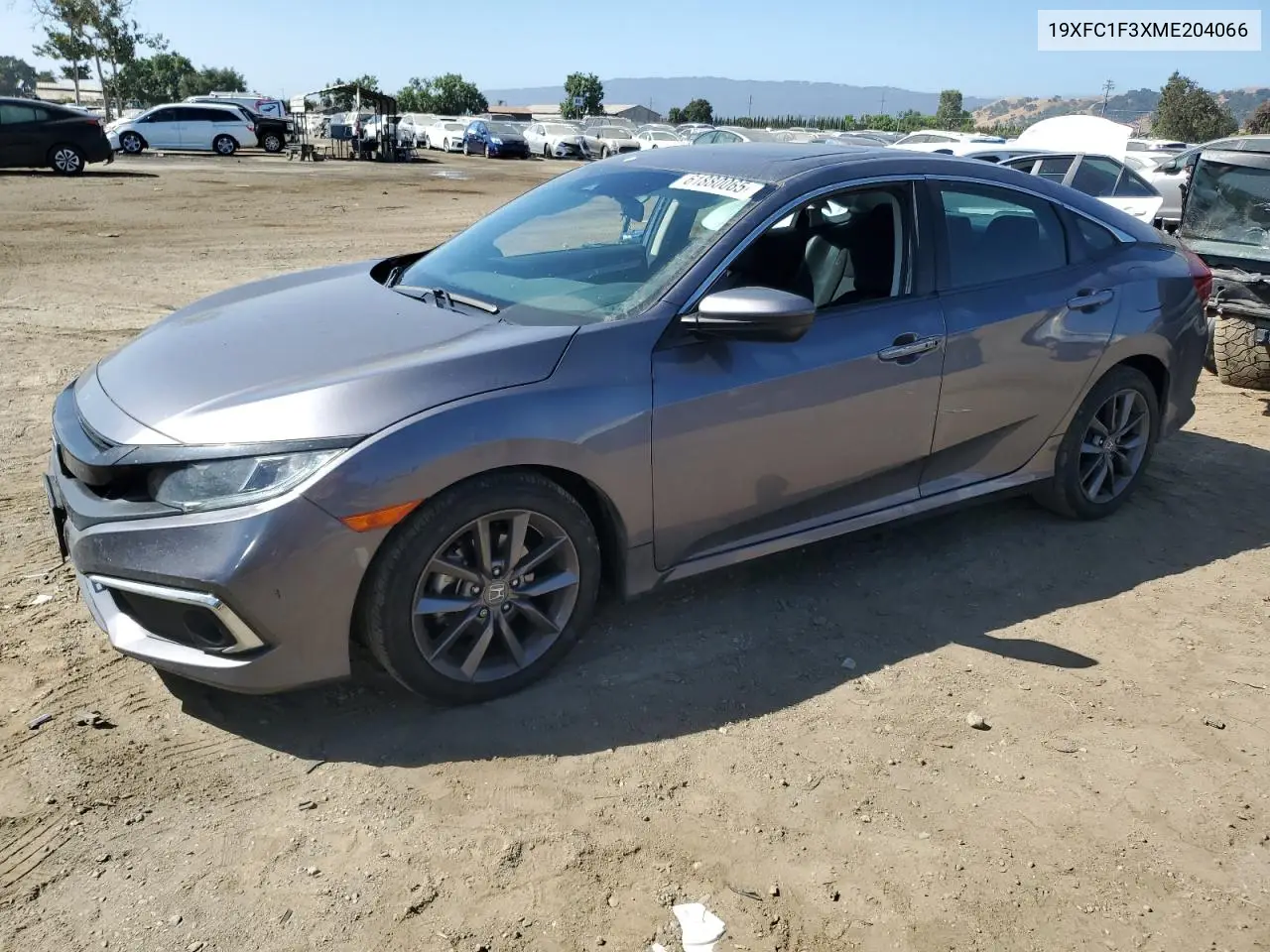 2021 Honda Civic Ex VIN: 19XFC1F3XME204066 Lot: 61880065
