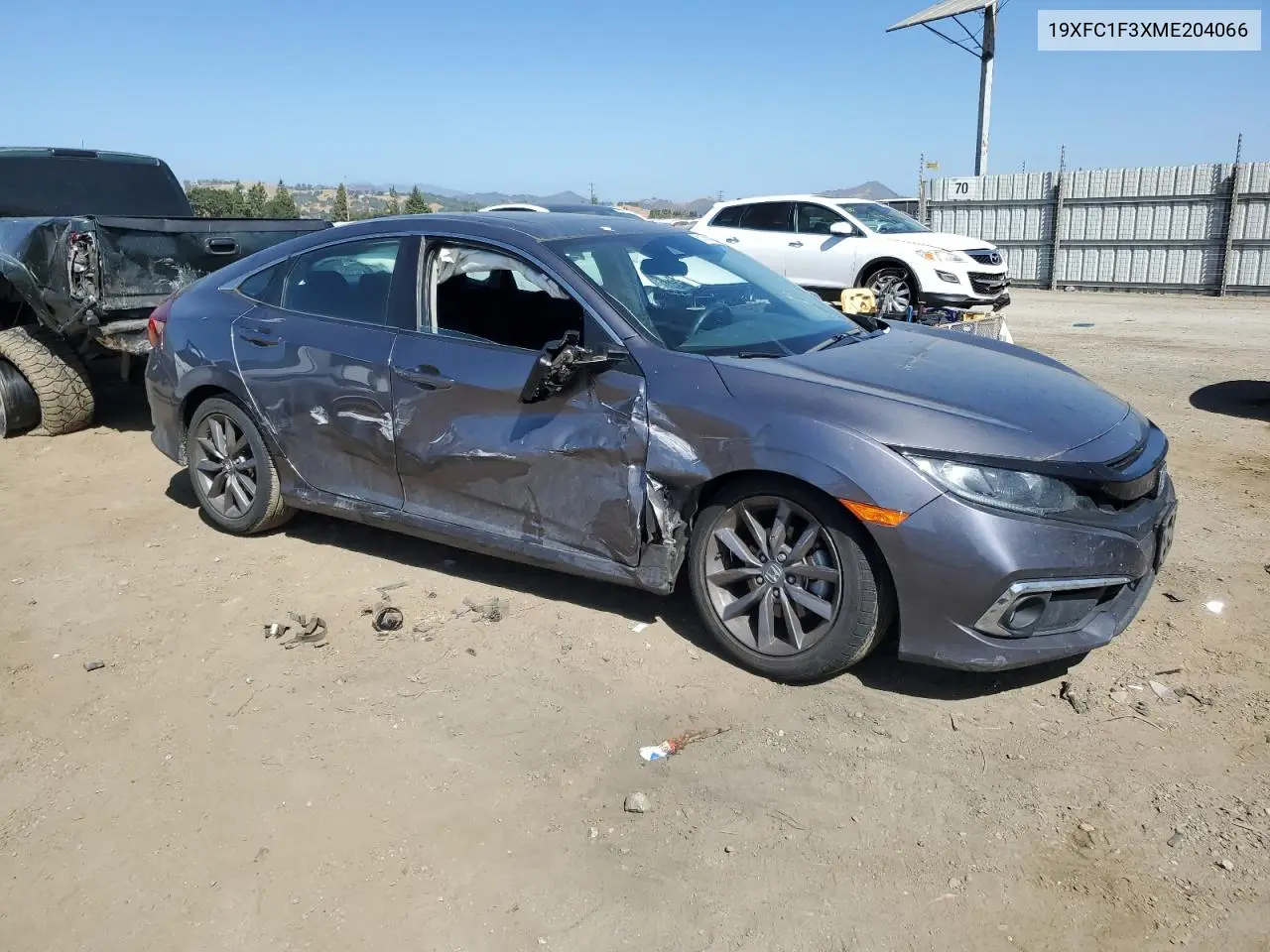 2021 Honda Civic Ex VIN: 19XFC1F3XME204066 Lot: 61880065