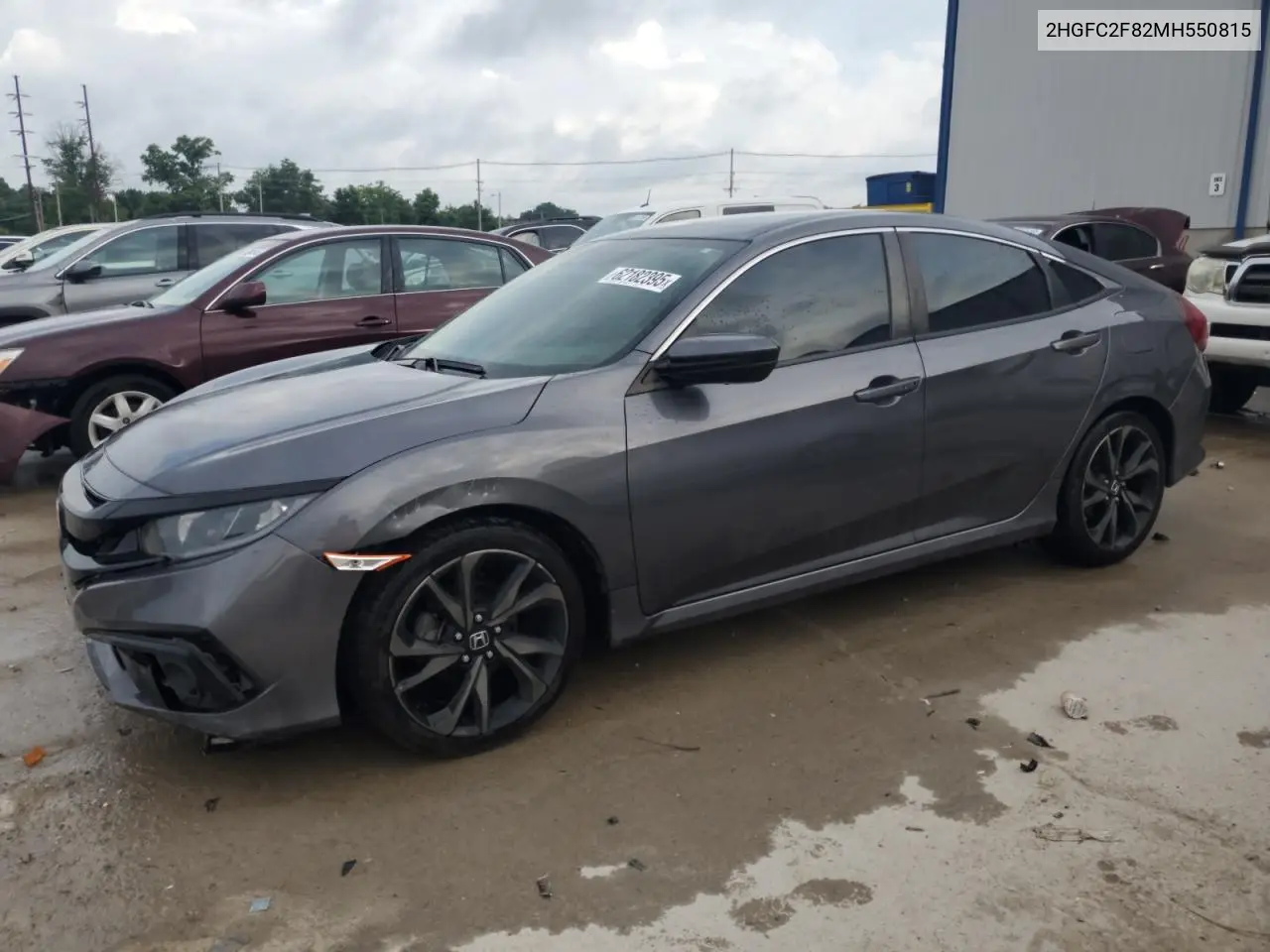 2021 Honda Civic Sport VIN: 2HGFC2F82MH550815 Lot: 62182395