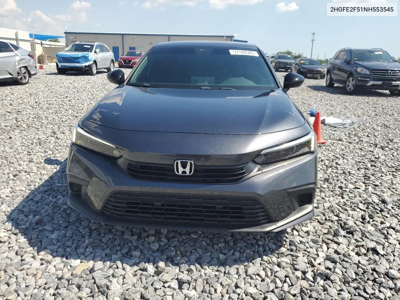 2022 Honda Civic Sport VIN: 2HGFE2F51NH553545 Lot: 57120505