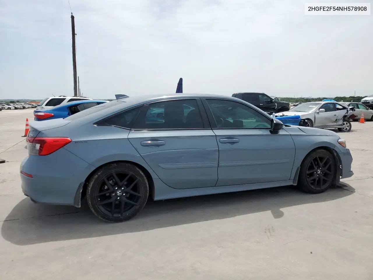 2022 Honda Civic Sport VIN: 2HGFE2F54NH578908 Lot: 57149555