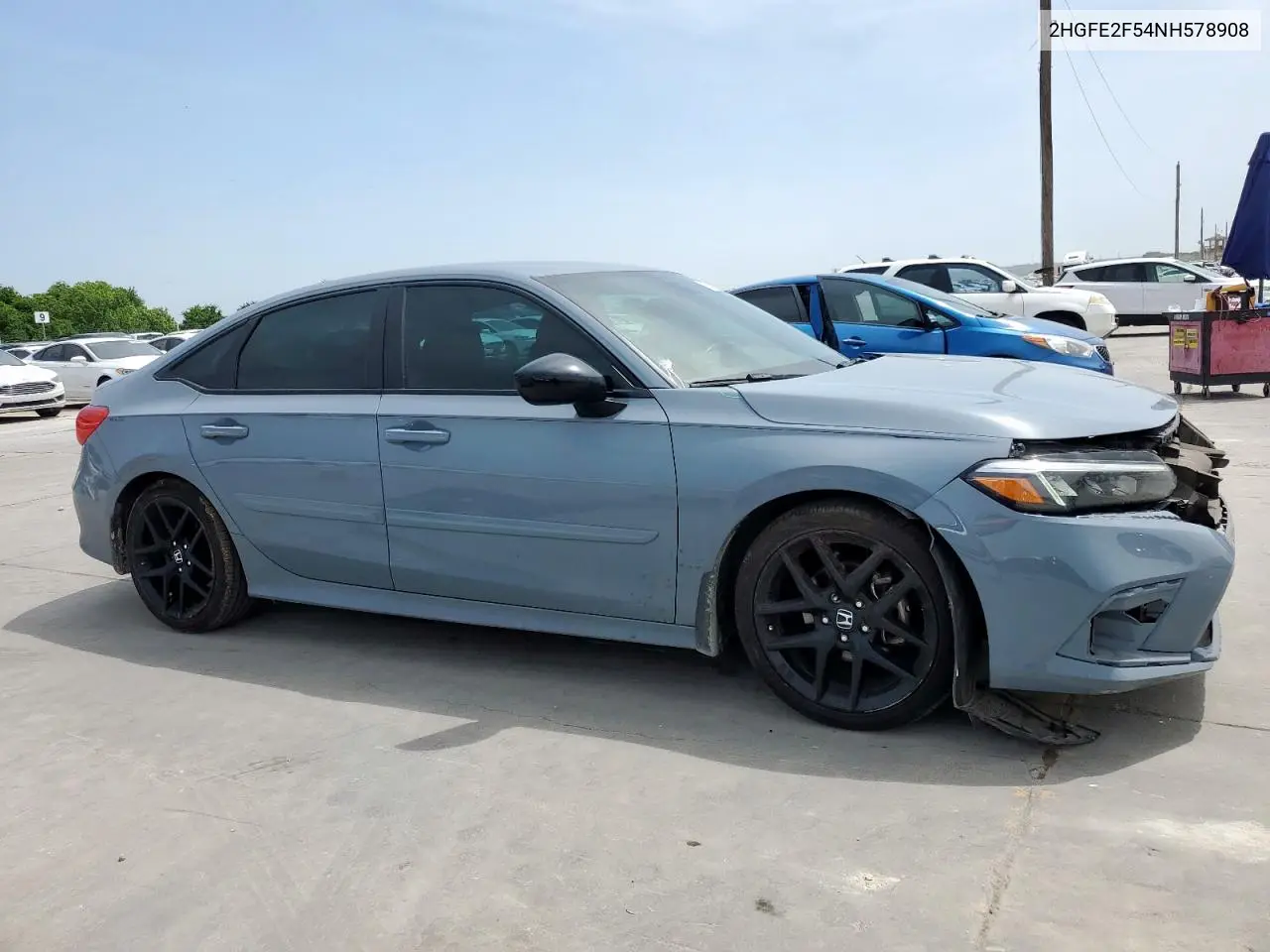 2022 Honda Civic Sport VIN: 2HGFE2F54NH578908 Lot: 57149555