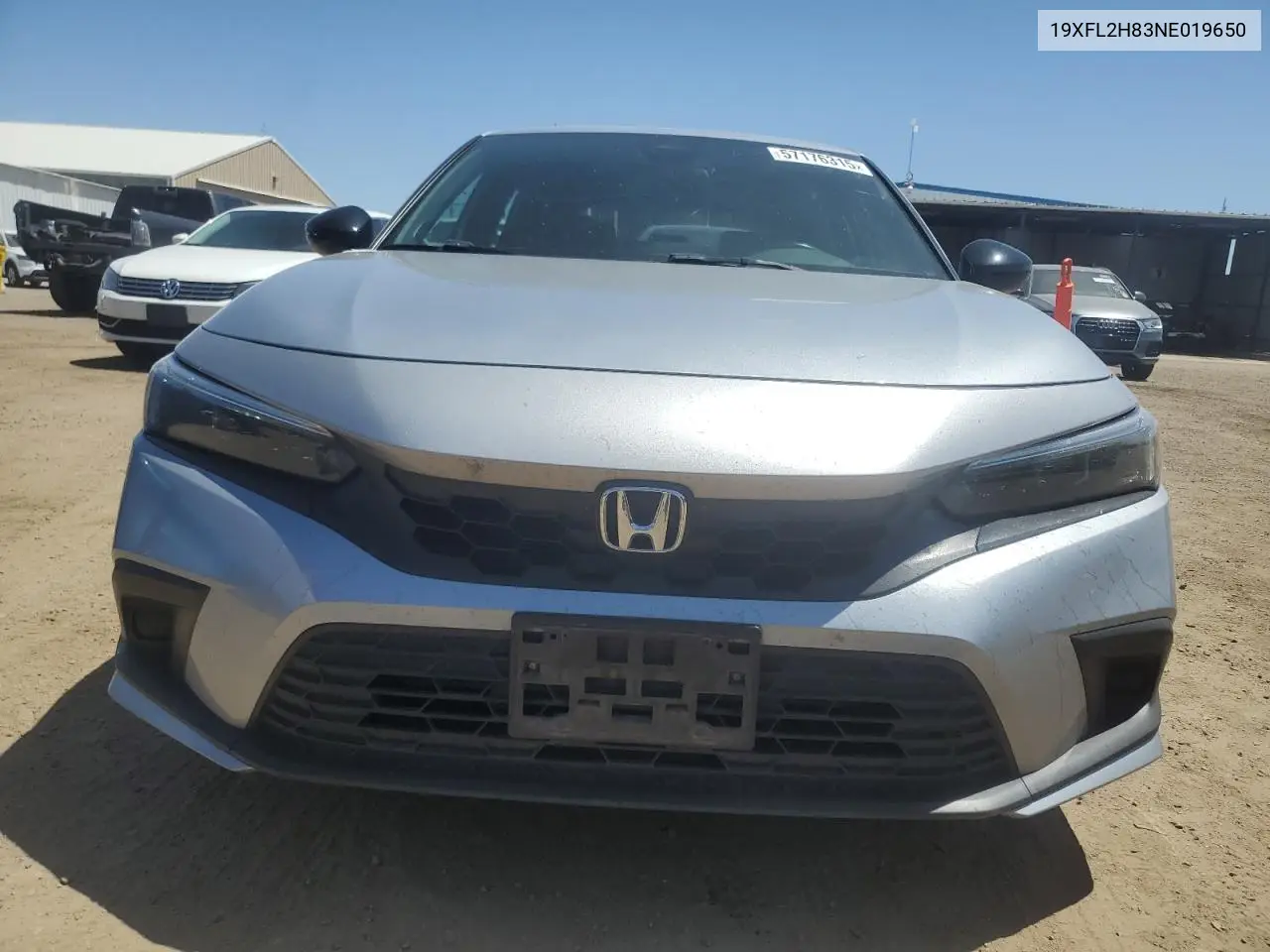 2022 Honda Civic Sport VIN: 19XFL2H83NE019650 Lot: 57176315