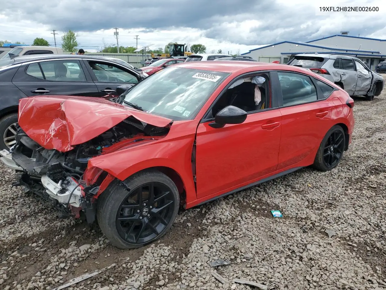 2022 Honda Civic Sport VIN: 19XFL2H82NE002600 Lot: 58538205