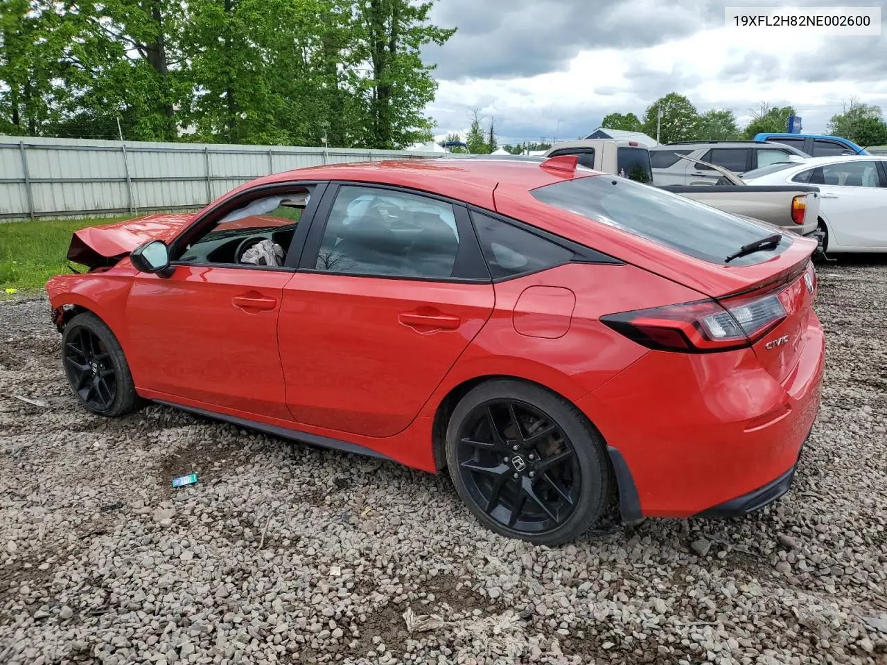 2022 Honda Civic Sport VIN: 19XFL2H82NE002600 Lot: 58538205