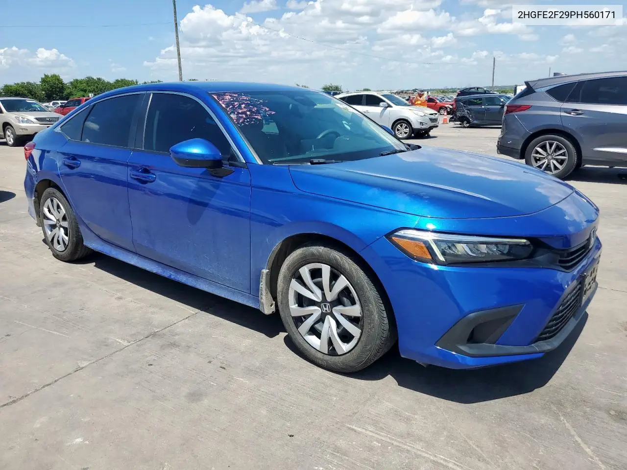 2023 Honda Civic Lx VIN: 2HGFE2F29PH560171 Lot: 62682665