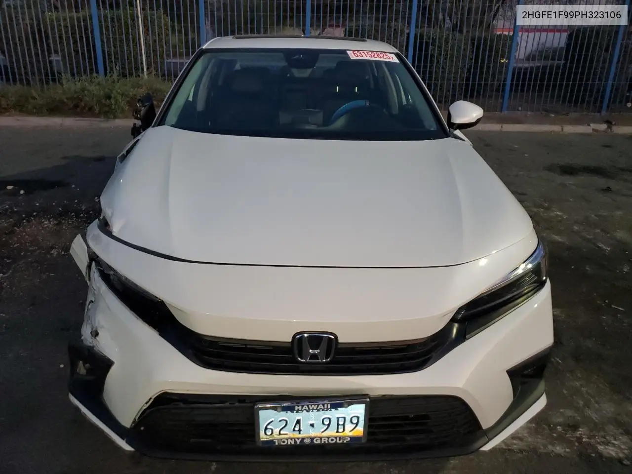 2023 Honda Civic Touring VIN: 2HGFE1F99PH323106 Lot: 63152825