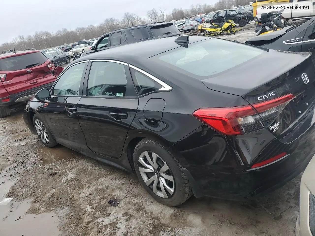 2024 Honda Civic Lx VIN: 2HGFE2F20RH584491 Lot: 47350045