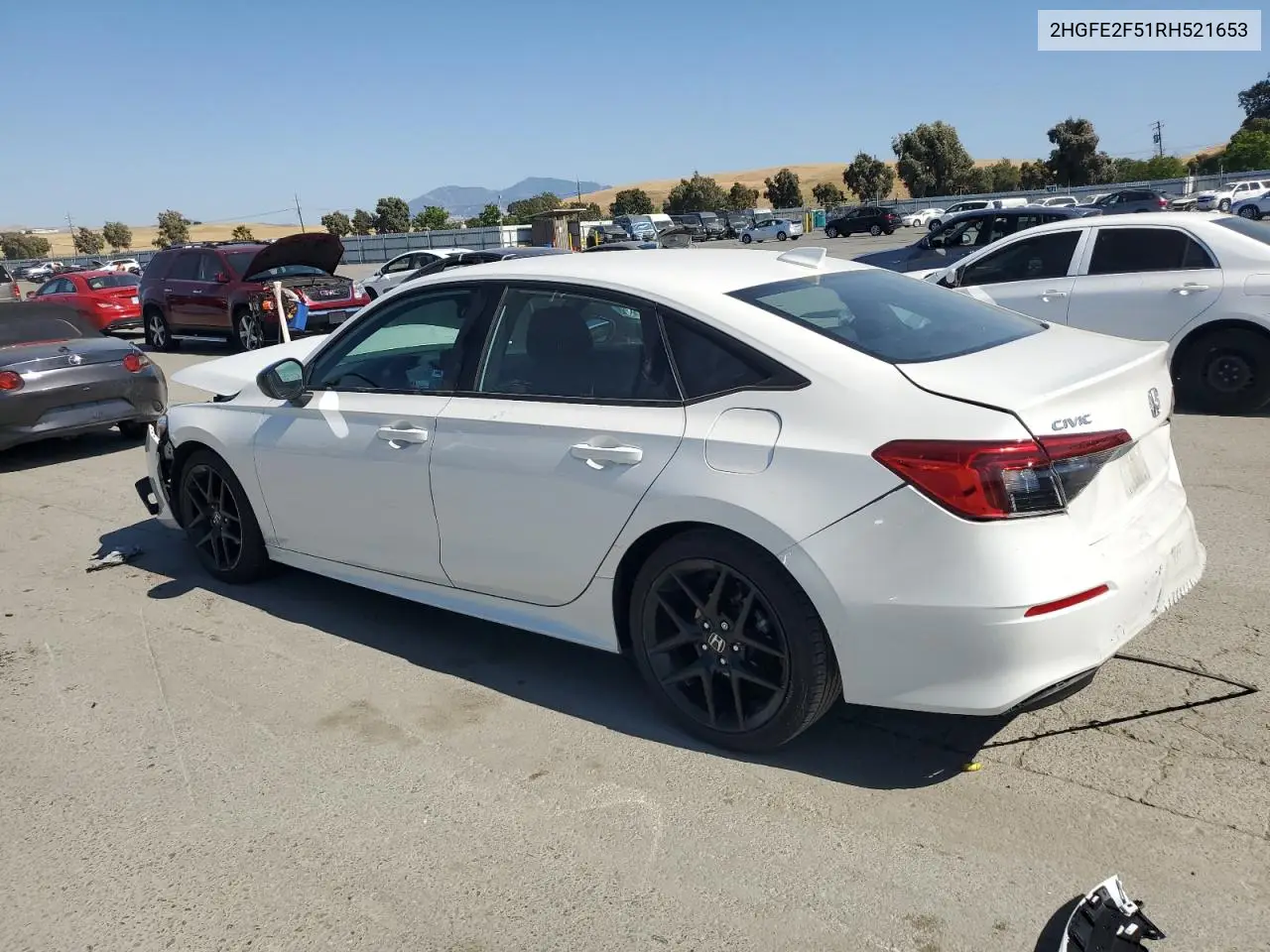 2024 Honda Civic Sport VIN: 2HGFE2F51RH521653 Lot: 59159925
