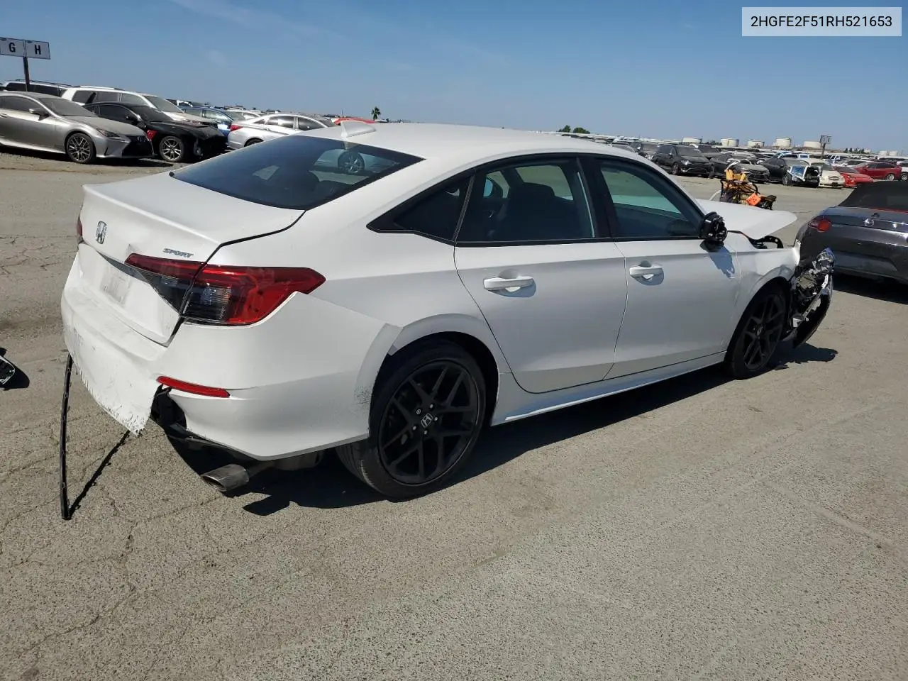 2024 Honda Civic Sport VIN: 2HGFE2F51RH521653 Lot: 59159925